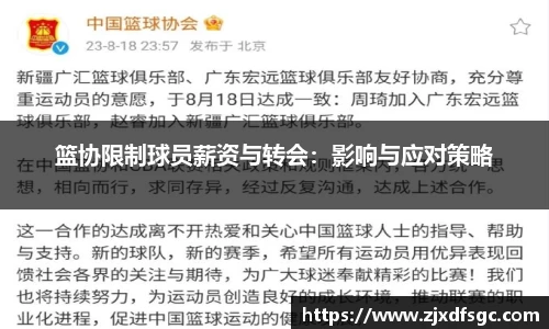 篮协限制球员薪资与转会：影响与应对策略